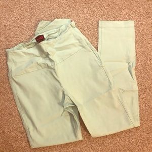 High waisted mint pants